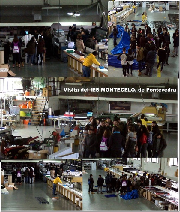 Visita de los alumnos del  IES  Montecelo