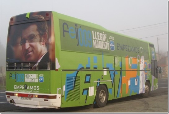 Vinilos para la Campaña Electoral 2009 de Galicia