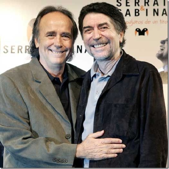 Serrat y Sabina suspendieron su concierto en Santiago