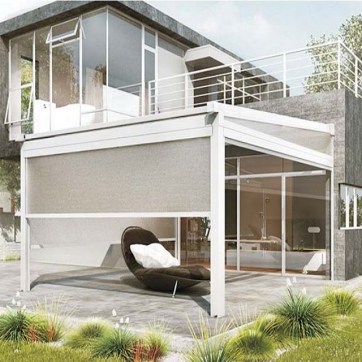 estructura de toldo moderna y con estilo para cubrir terrazas y porches